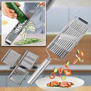 Viacúčelový krájač na zeleninu | SLICEIEST (4 čepele ZDARMA)