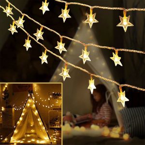 Svetelná reťaz v tvare hviezd (6 m) | STARYGLOW