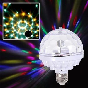 Farebná automaticky rotujúca LED žiarovka | GLOWELLA
