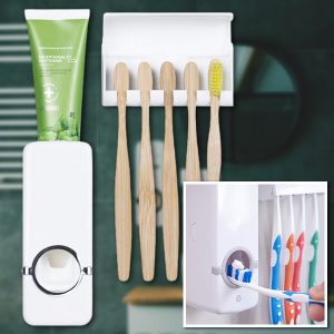 Dávkovač zubnej pasty a držiak kefky | BRUSHBASE