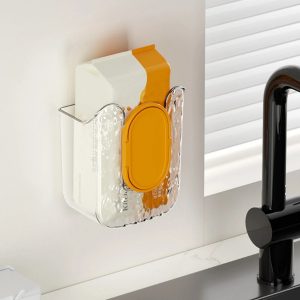 Priestorovo úsporný dávkovač vlhčených obrúskov - montáž na stenu, bez vŕtania | WIPBOX